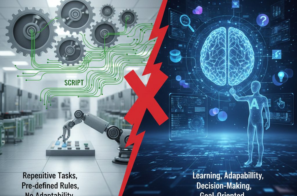 Automation vs Intelligence: Why Scripts Are Not Agents